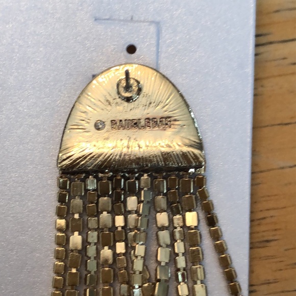 Baublebar Gold Tone Ghost Crystal Fringe Chandelier Drop Earrings NEW - Picture 11 of 12